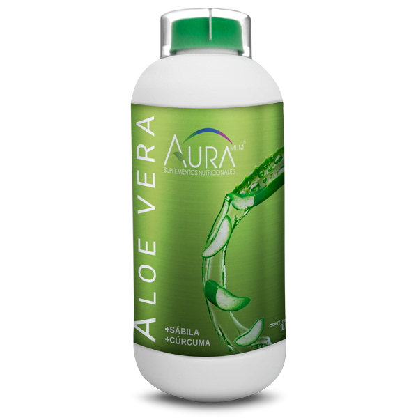 Aloe Vera. Pulpa de Sábila, Goma Guar, Benzoato de Sodio, Cúrcuma, Ácido Cítrico. 1 Litro